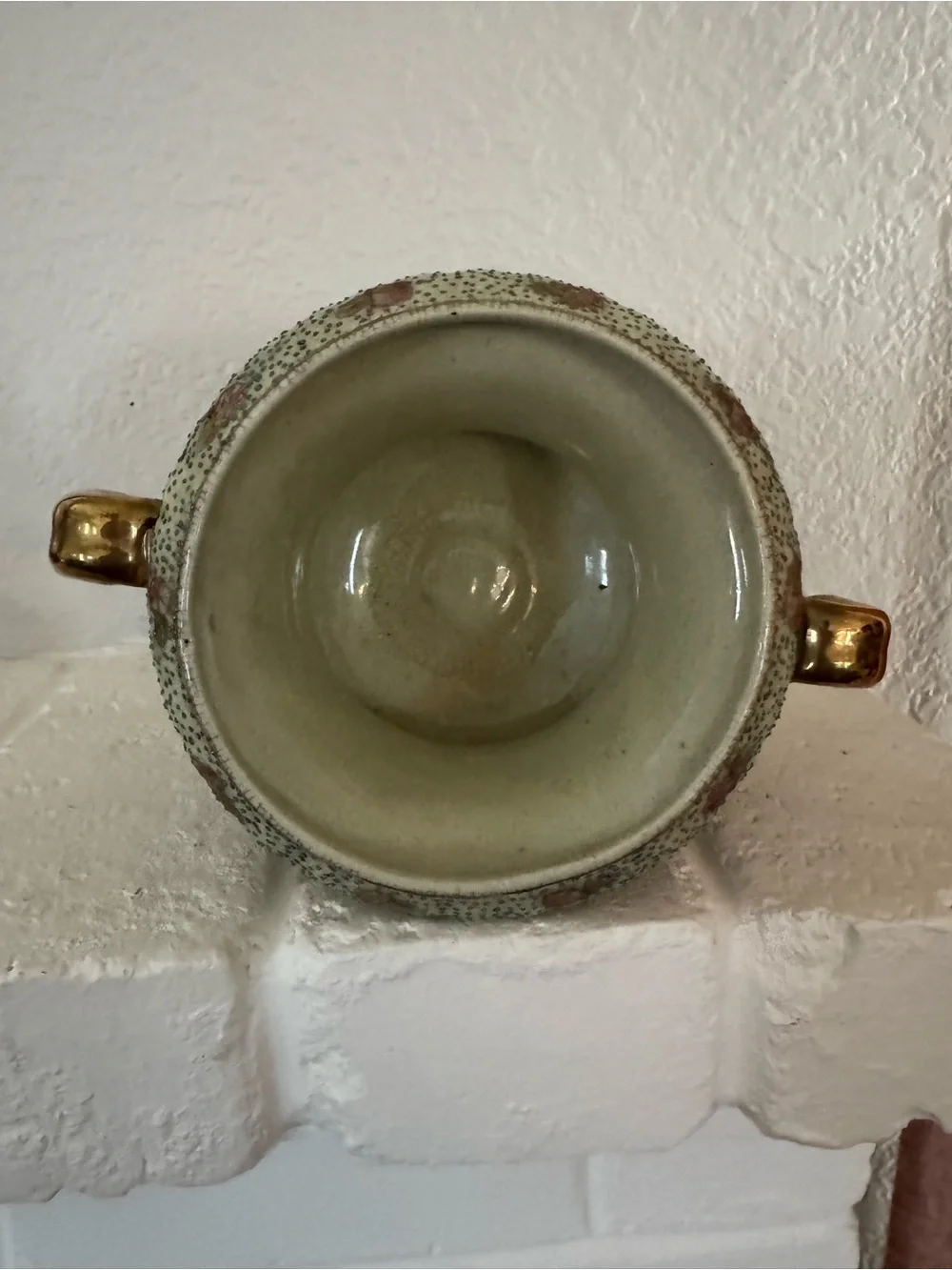 Vintage Japanese Satsuma-style ceramic urn / vase